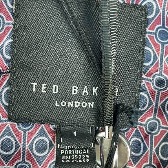 NEW $225 Ted Baker Mens US 34 Business Formal Navy Suit Vest Button Waistcoat - Picture 3 of 10